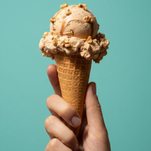 Helado Cajera con nuez - 12 litros